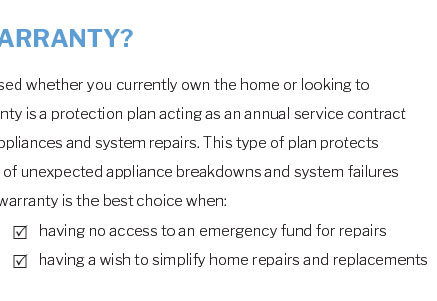 home warranty dent